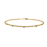 Yellow Gold Emerald Bracelet