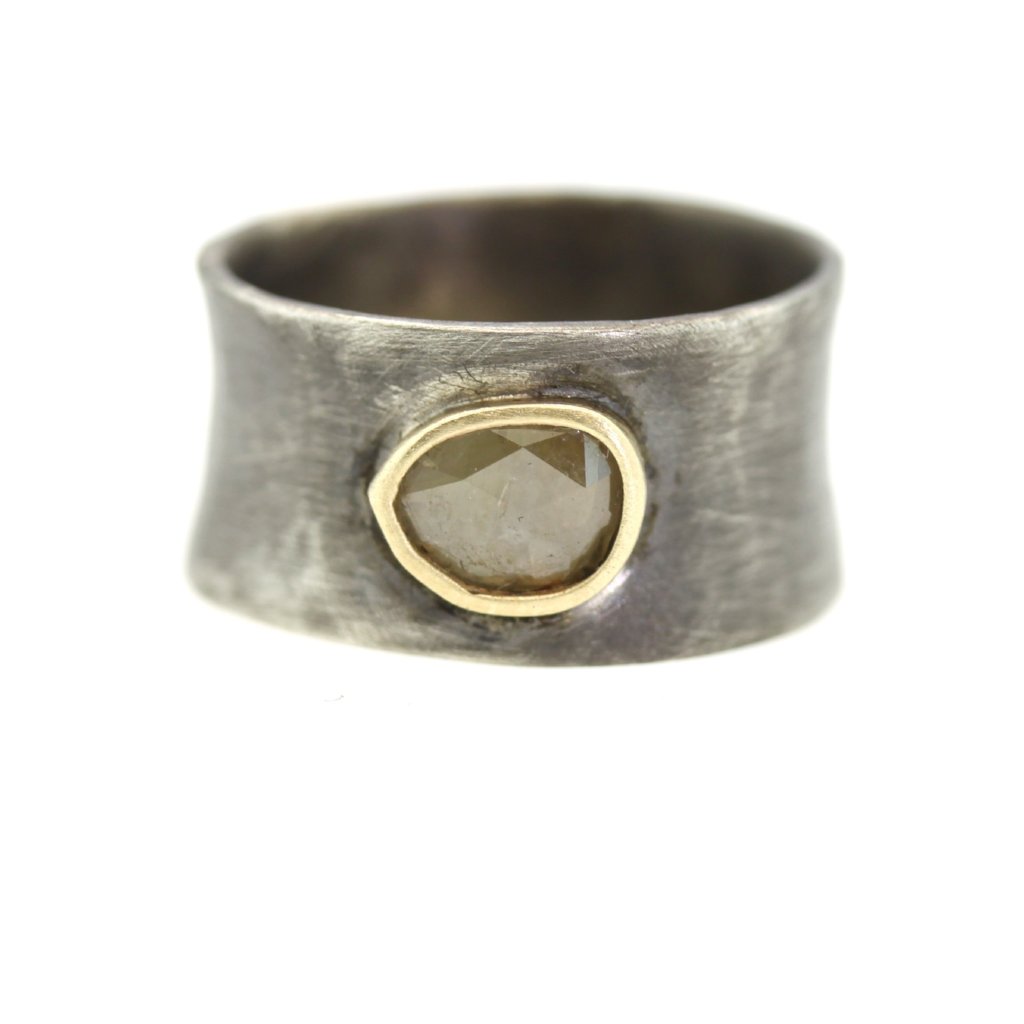 chunky sliced diamond ring - Rebecca Lankford Designs - Houston, TX