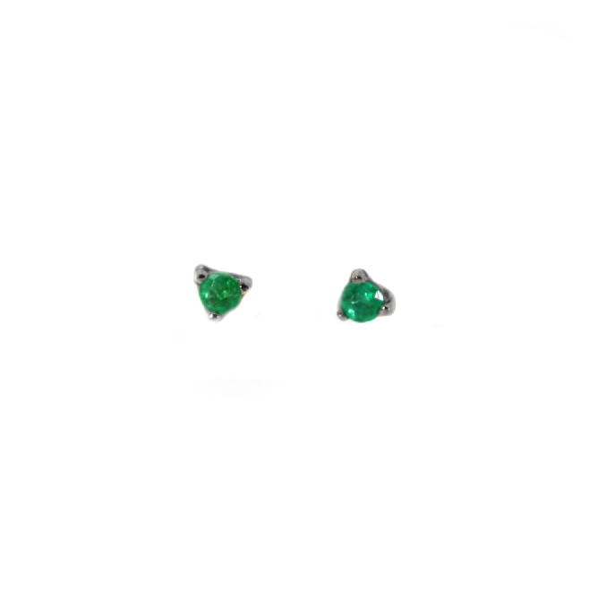 Mini Emerald Studs