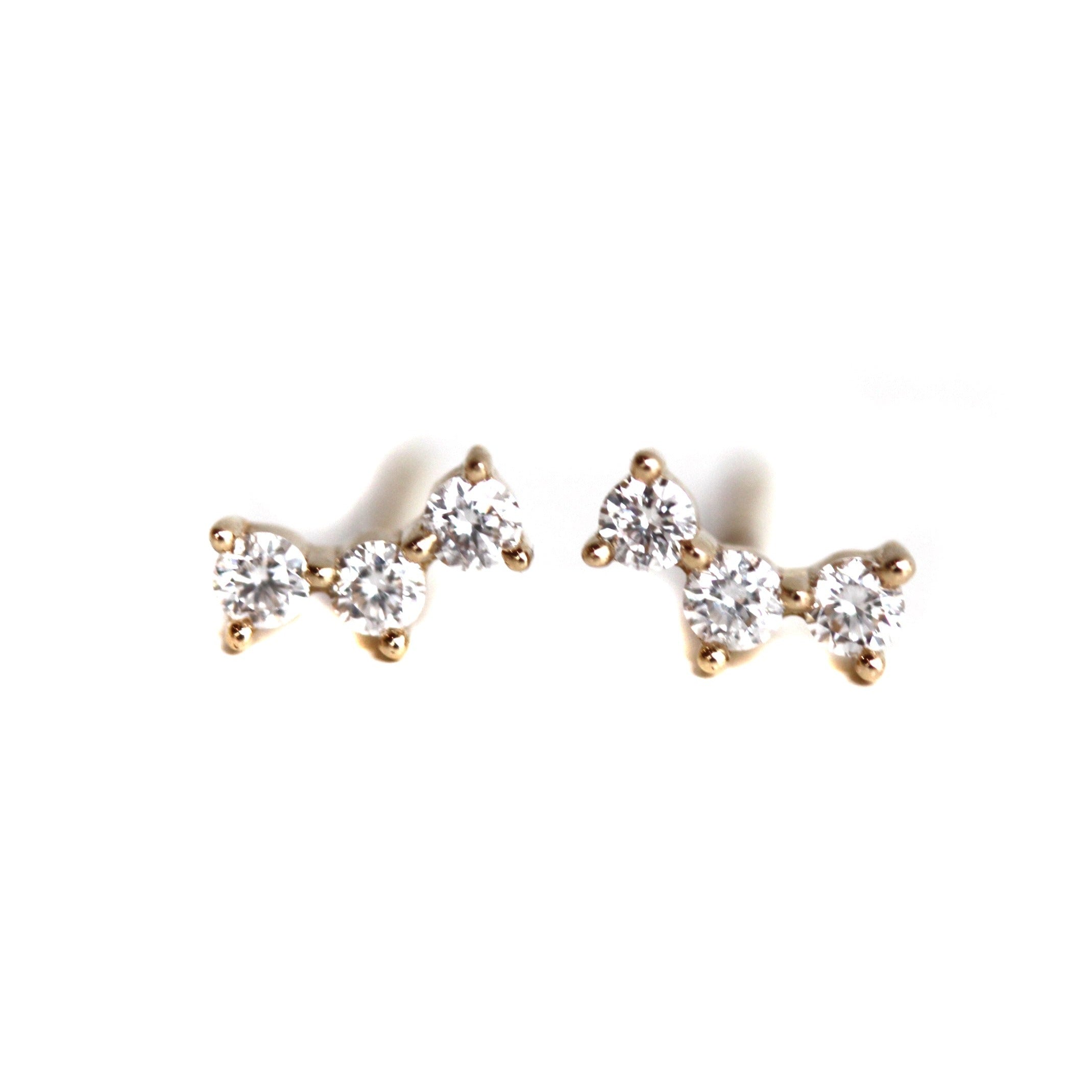 Prong Set Diamond Stud Earrings