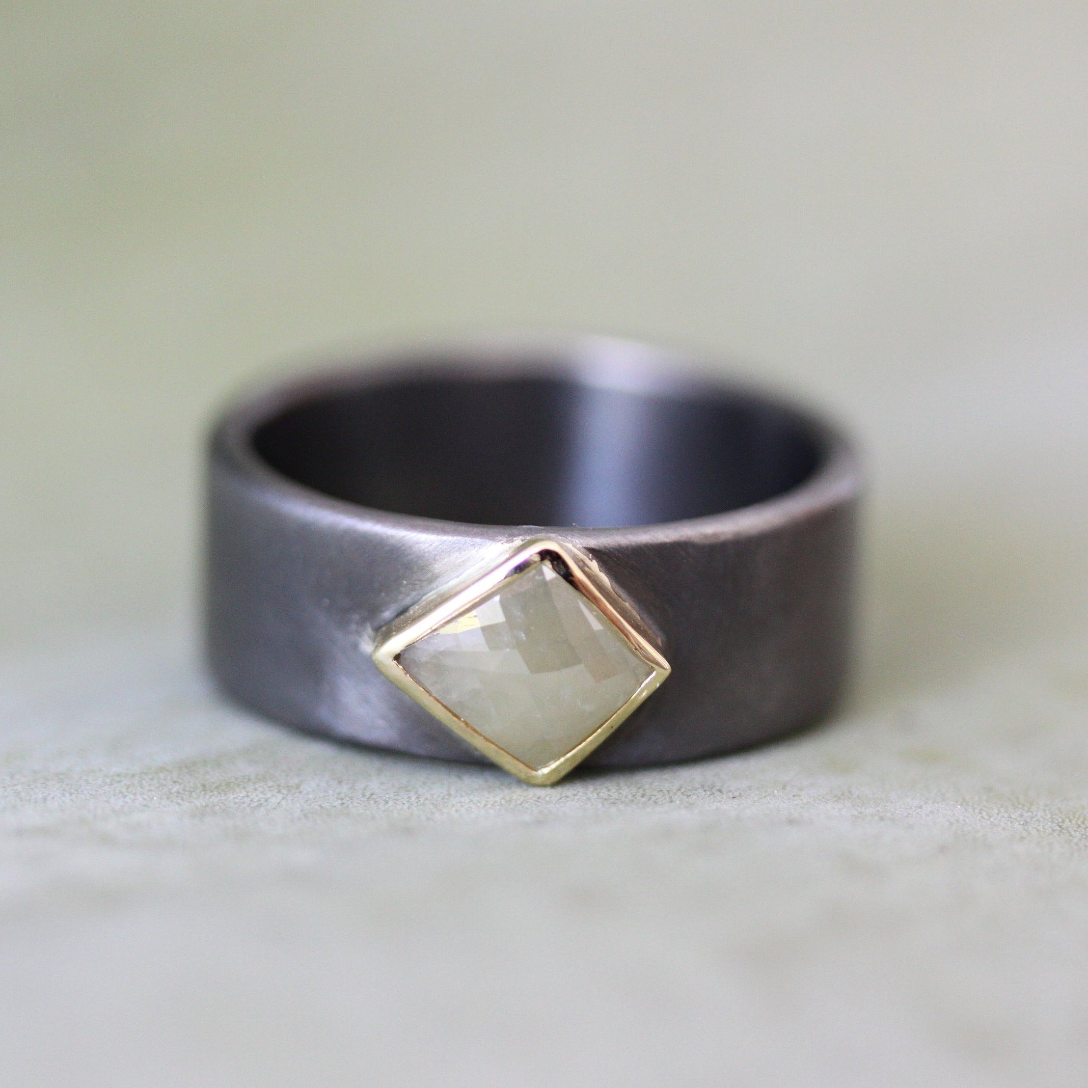 Chunky Sliced Diamond Ring