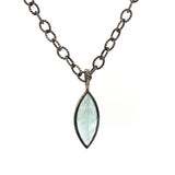 Icy Aquamarine Necklace, gemstone jewelry, rebecca lankford designs, houston, tx