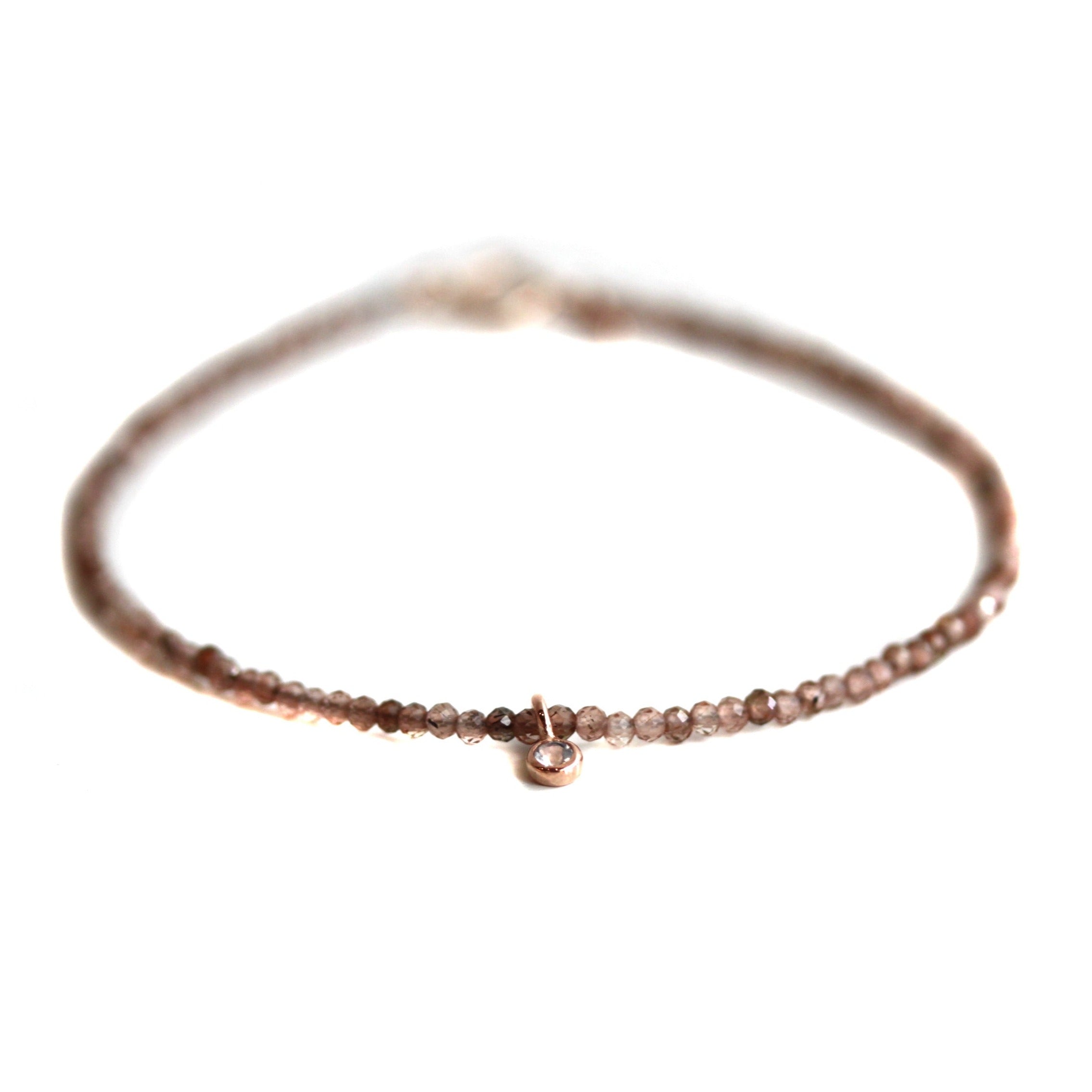 Brown Sapphire & Champagne Diamond Bracelet