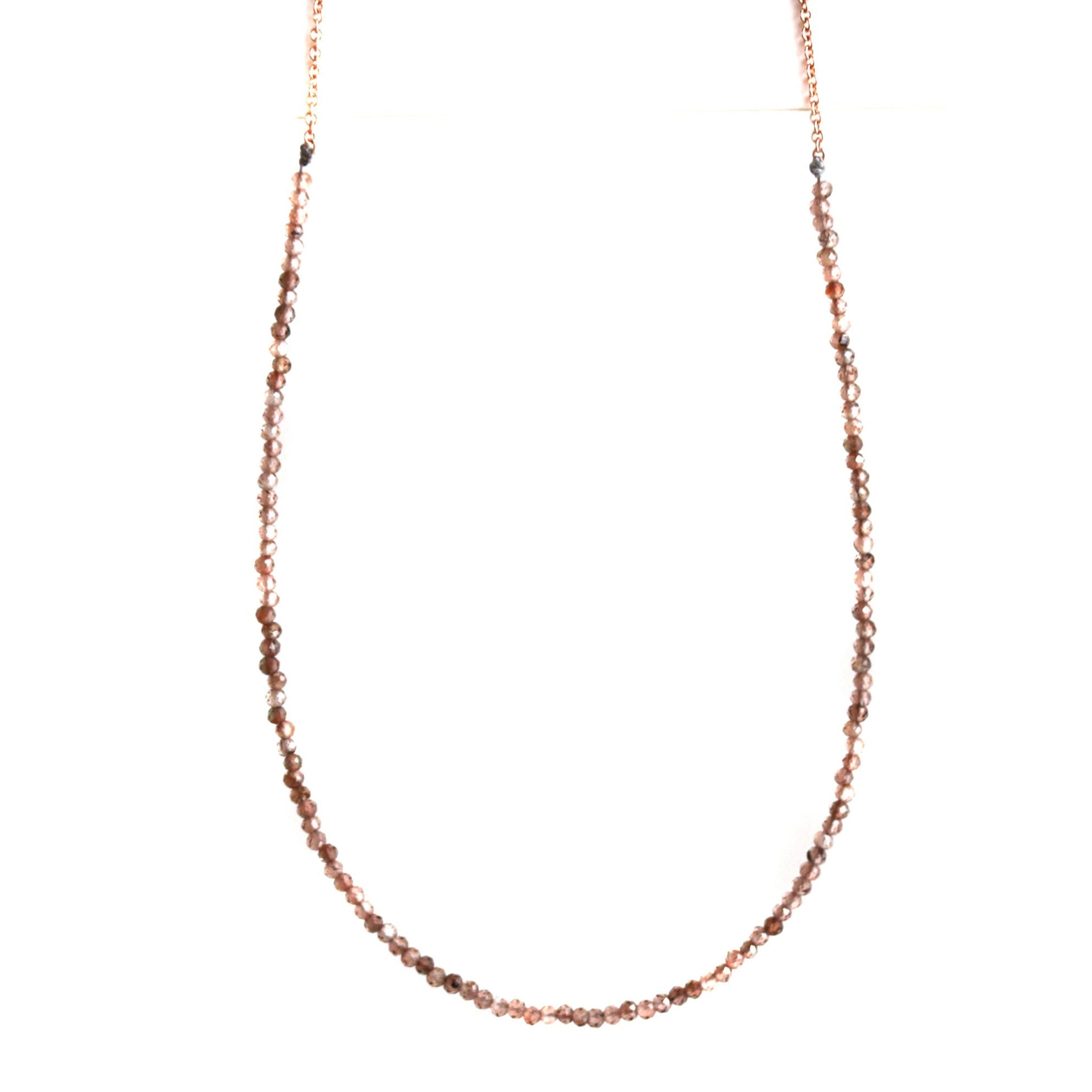 Brown Sapphire Choker Necklace