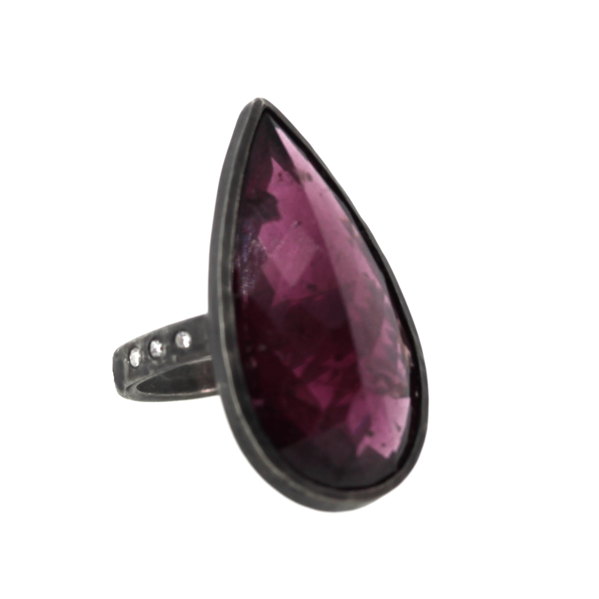Bold Garnet Ring - Gemstone Ring - Rebecca Lankford Designs - 1