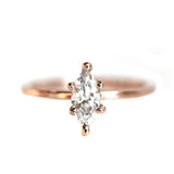 Rose Gold Marquise Cut Engagement Ring
