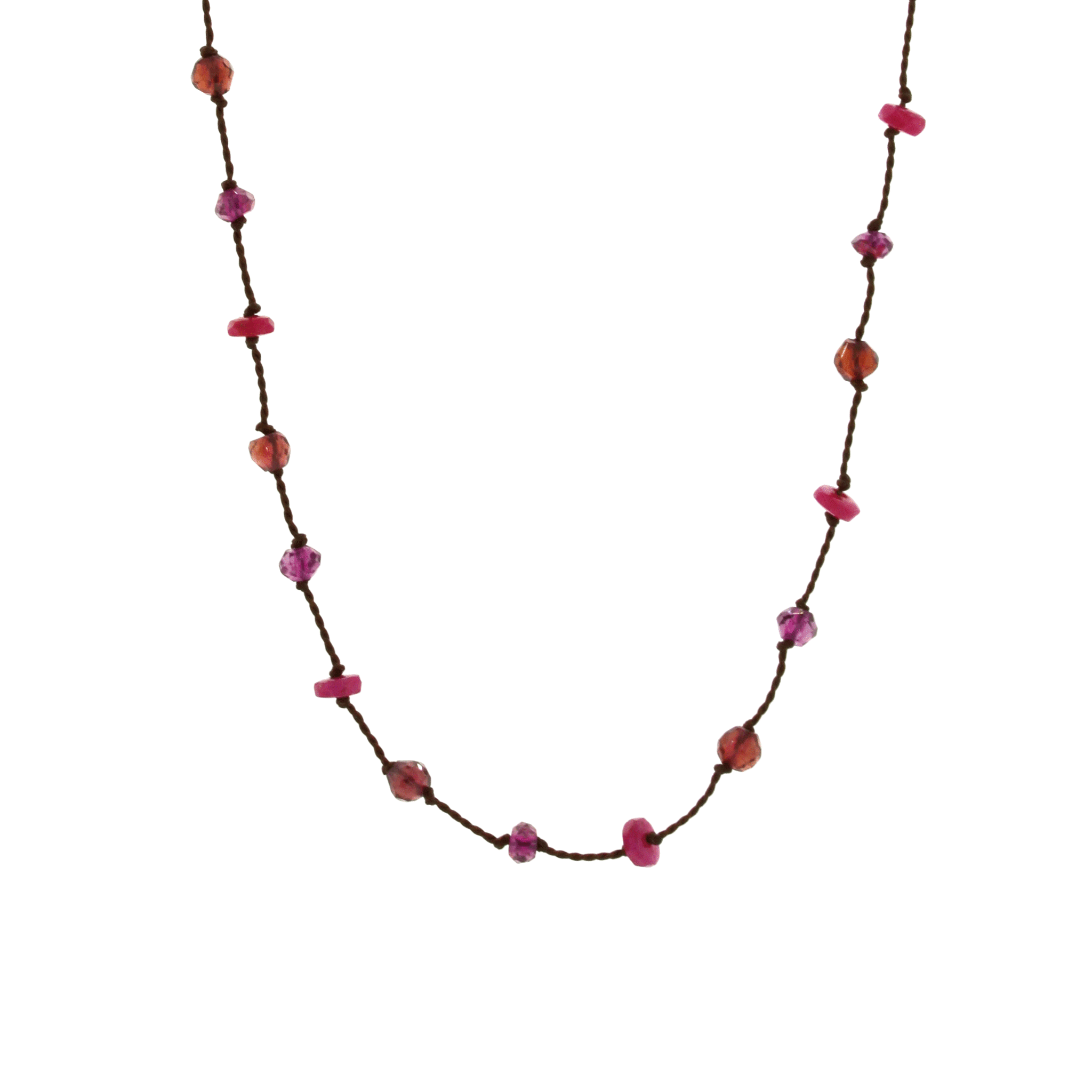 Ruby Silk Necklace - Ruby Necklace - Rebecca Lankford Designs