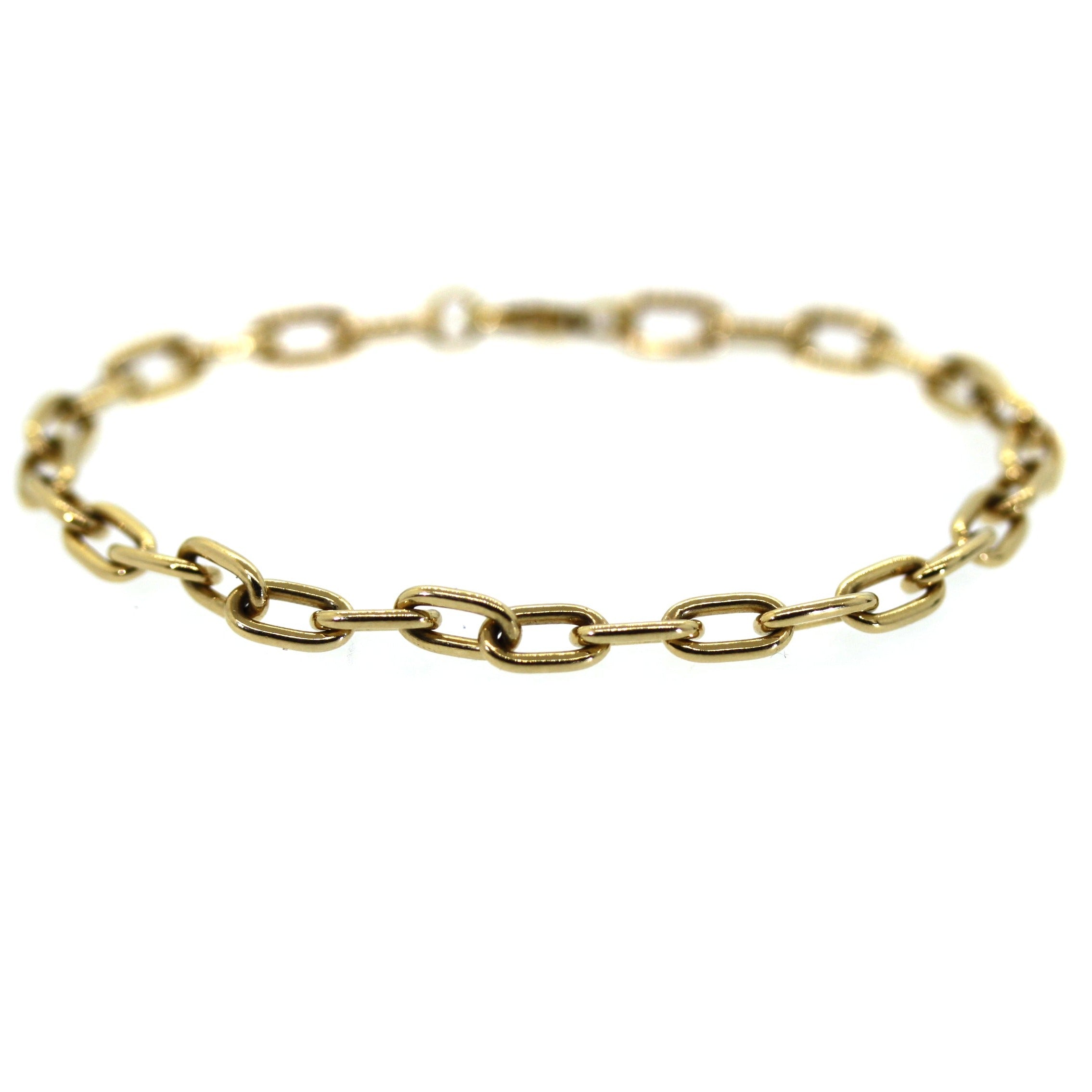 Yellow Gold Small Link Bracelet