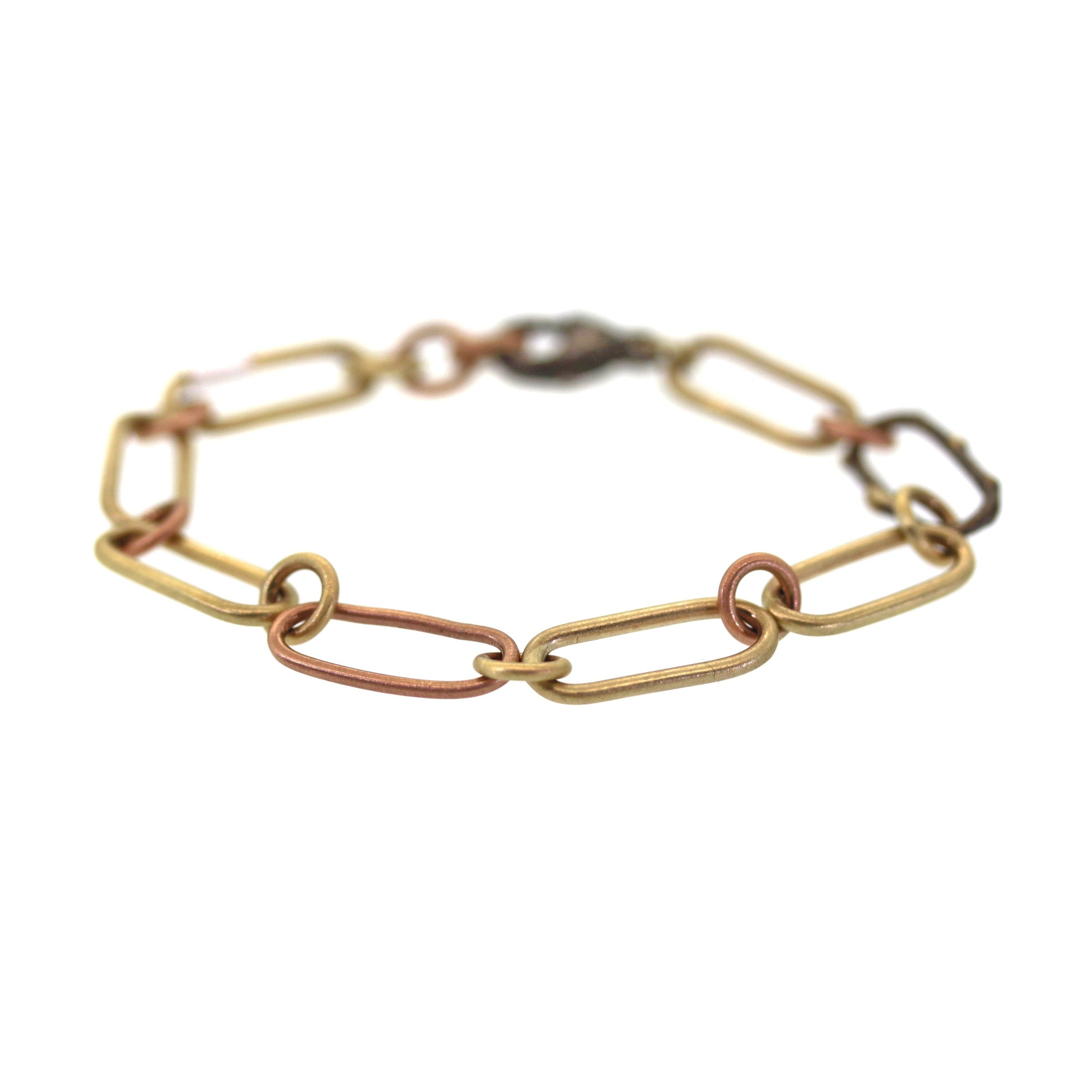 Matte Mixed Metal Link Bracelet