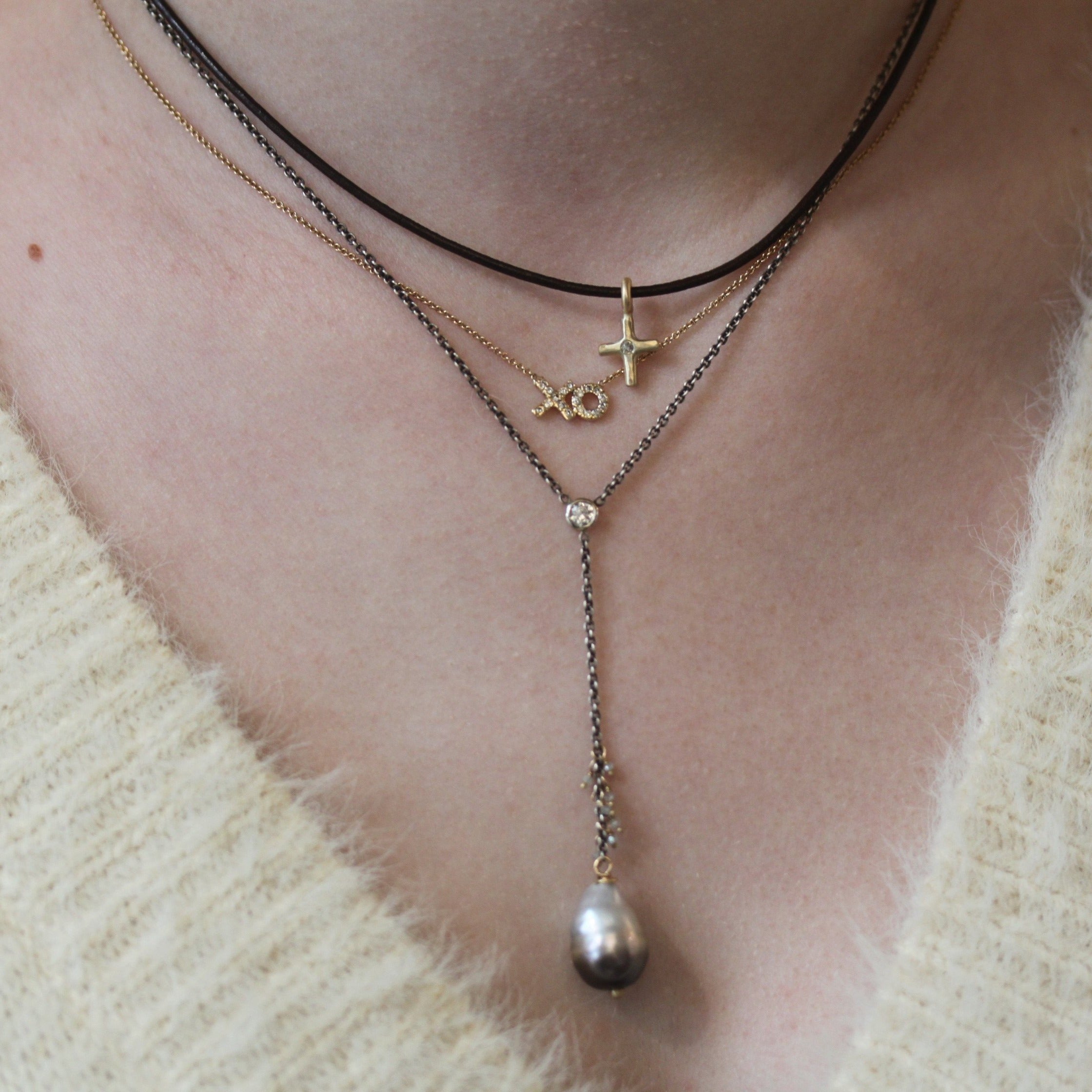 Pearl & Sapphire Necklace