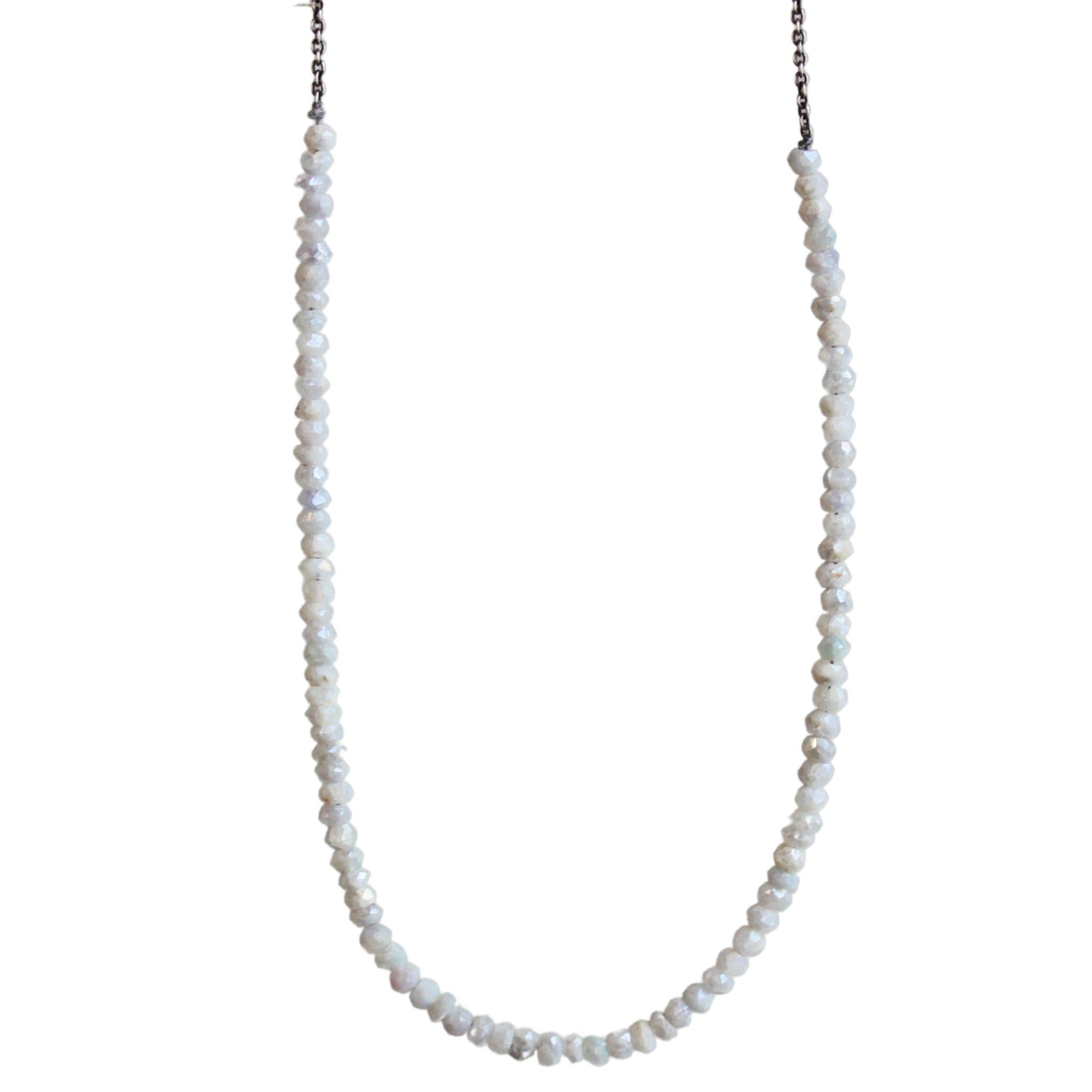 White Sapphire Choker Necklace