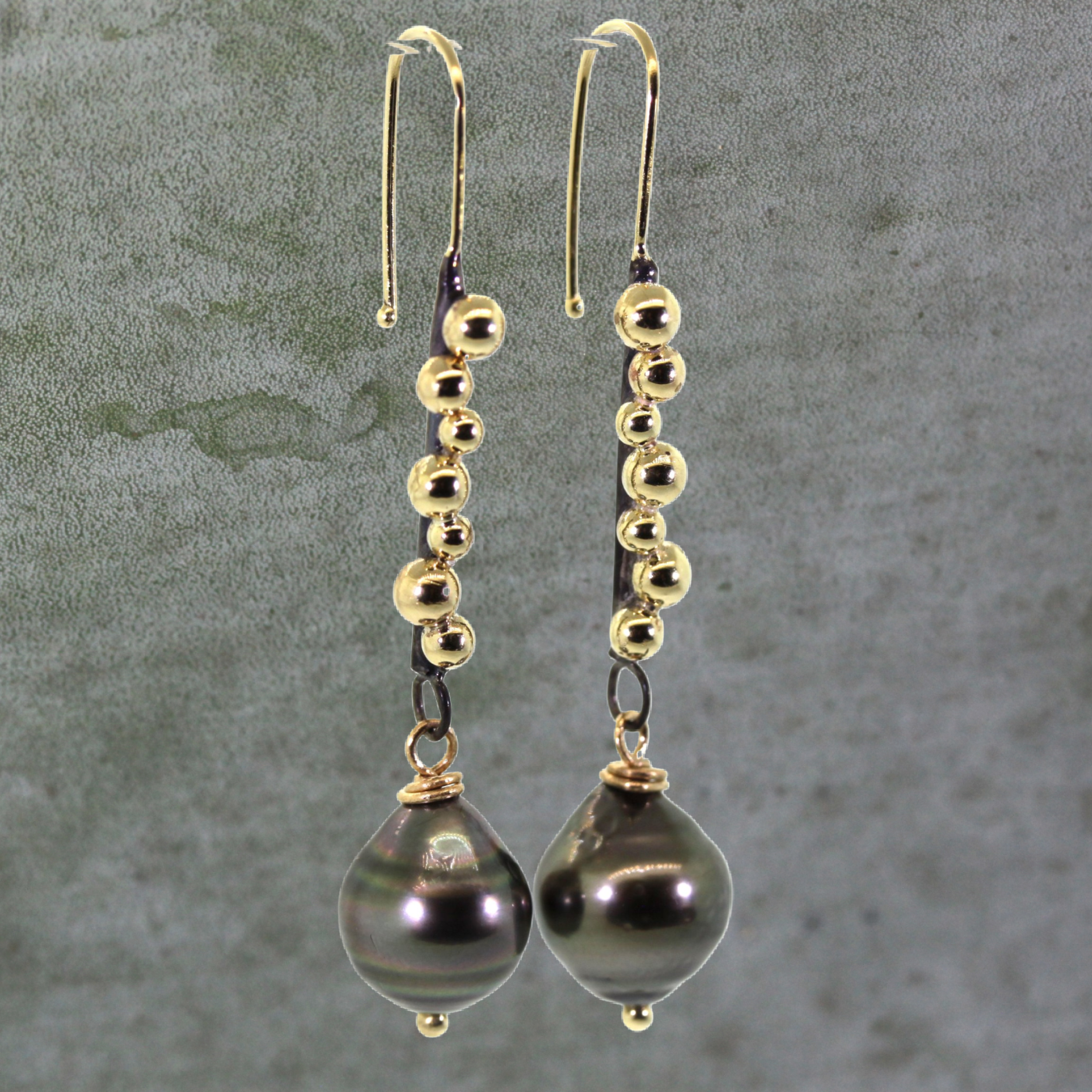 Tahitian Pearl Drop Earrings