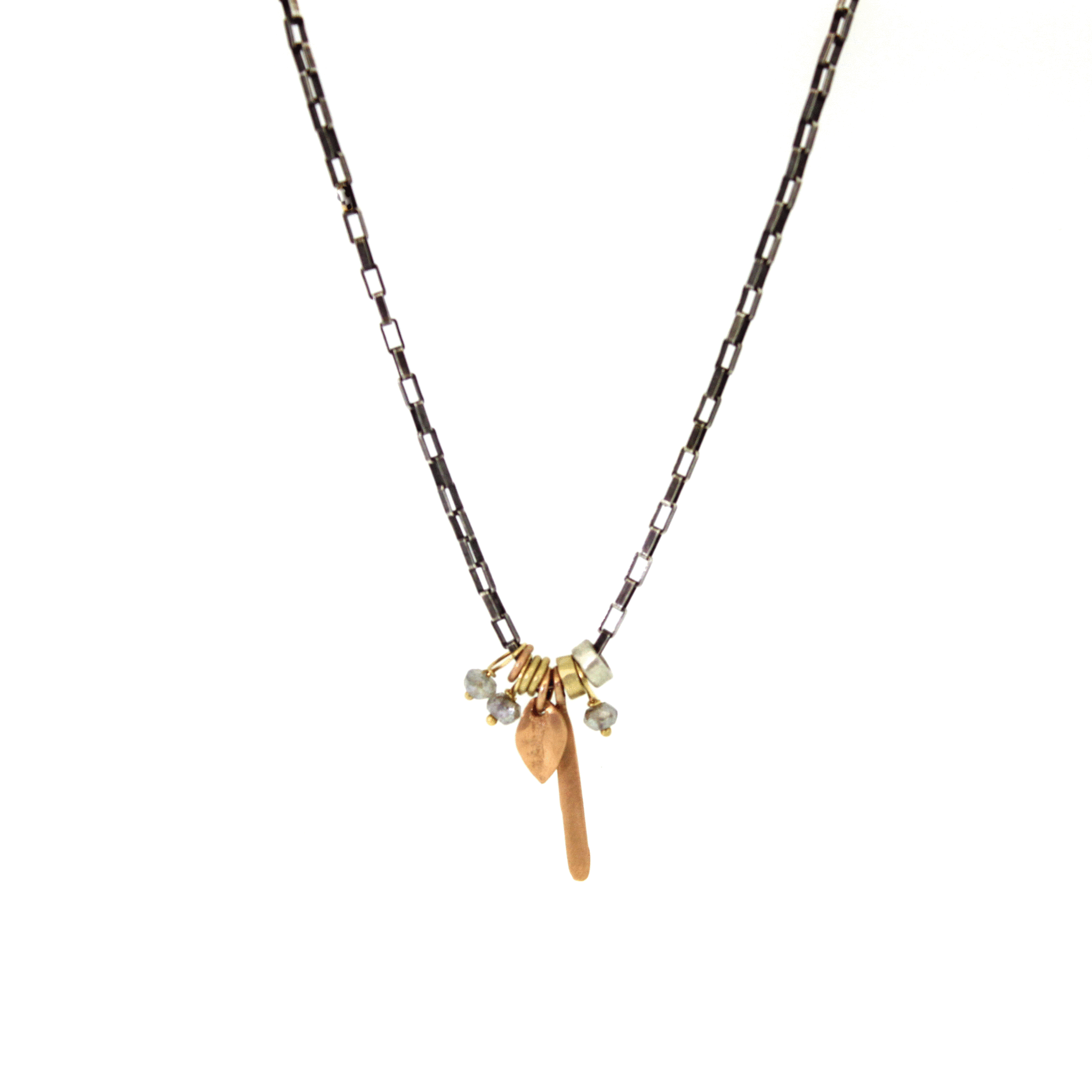 Rebecca Lankford Silver & Gold Charm Necklace - Rebecca Lankford Designs