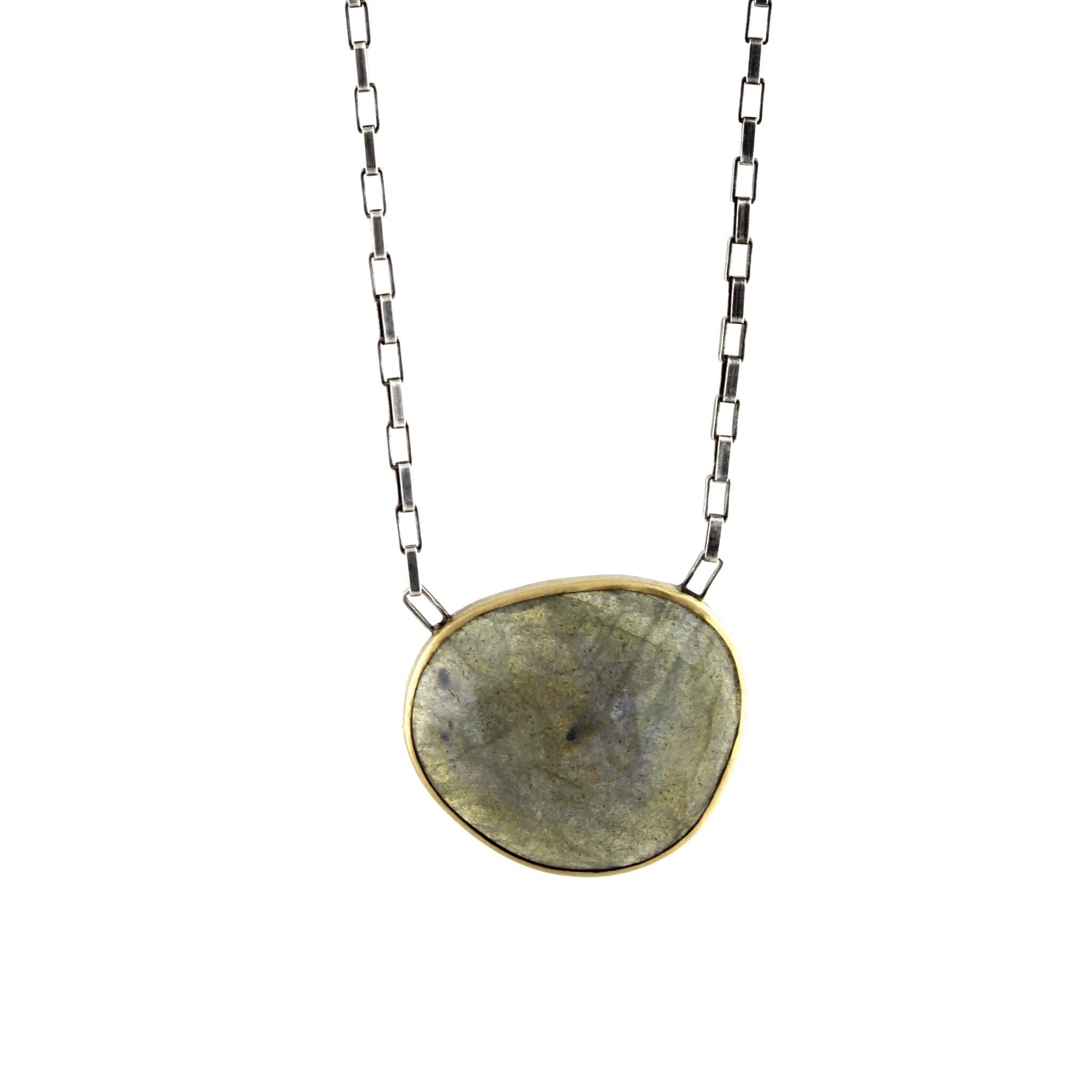 Gemstone necklace - labradorite necklace - Rebecca Lankford Designs