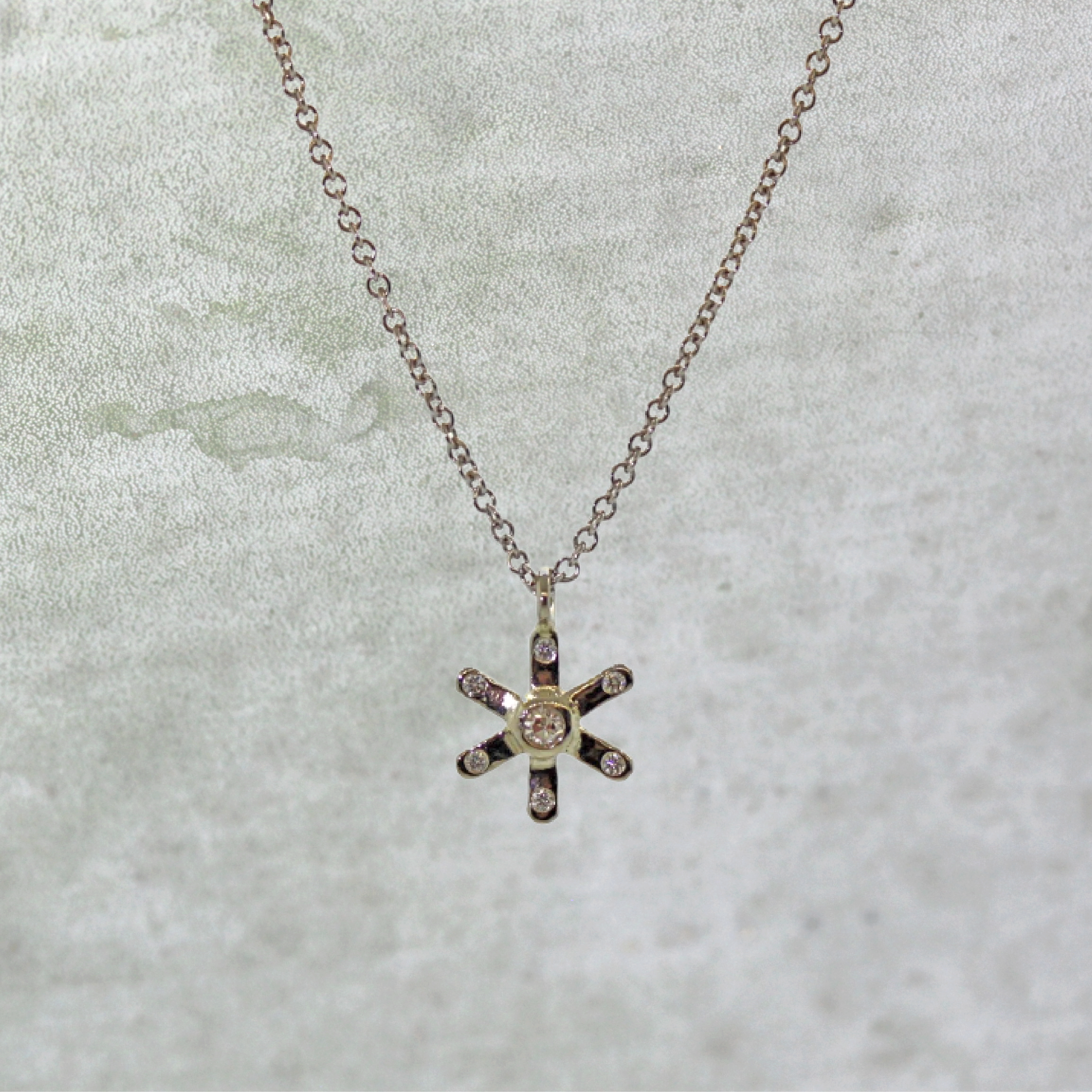 Diamond Starburst Necklace