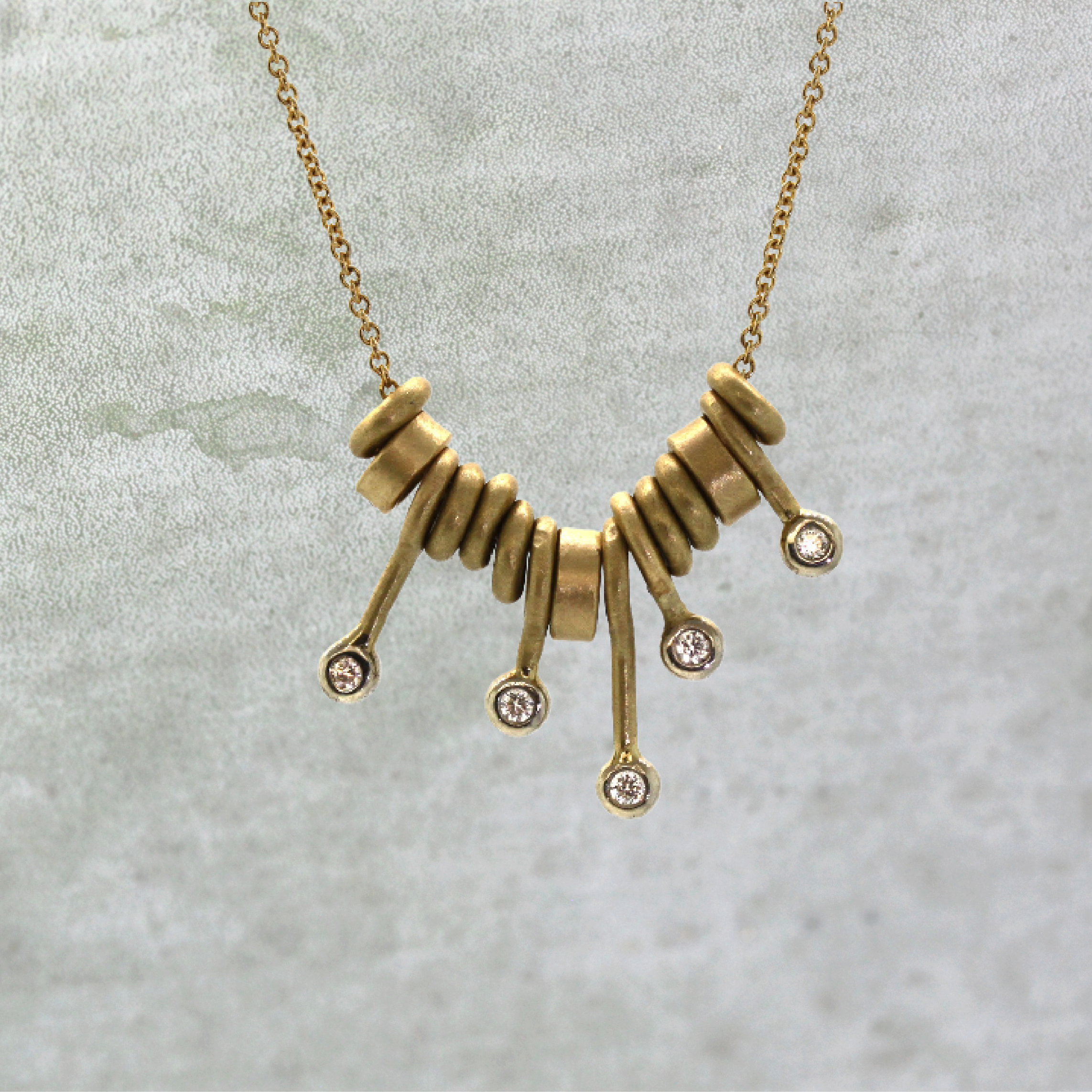 Charming Gold Stick Necklace