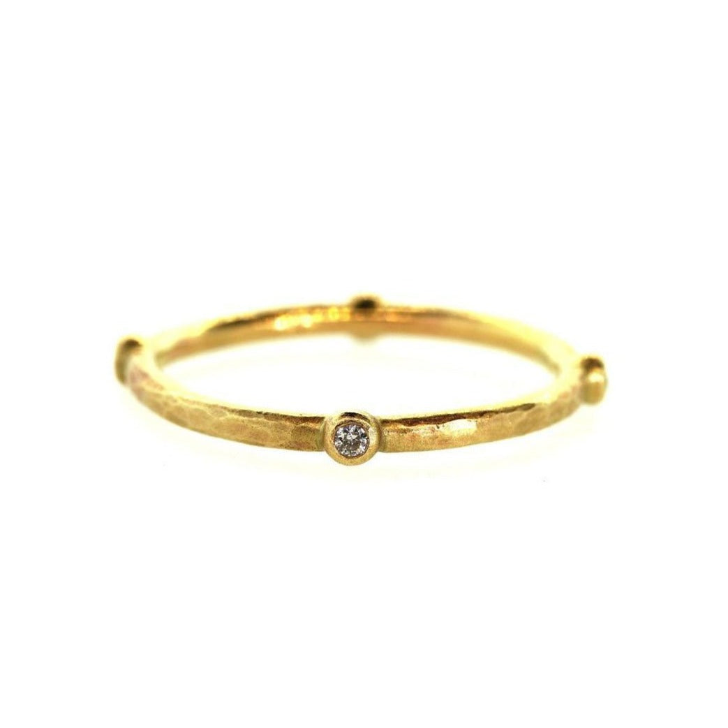 Gold Diamond Ring | Minimalistic Diamond Ring - studio 703 + RLD