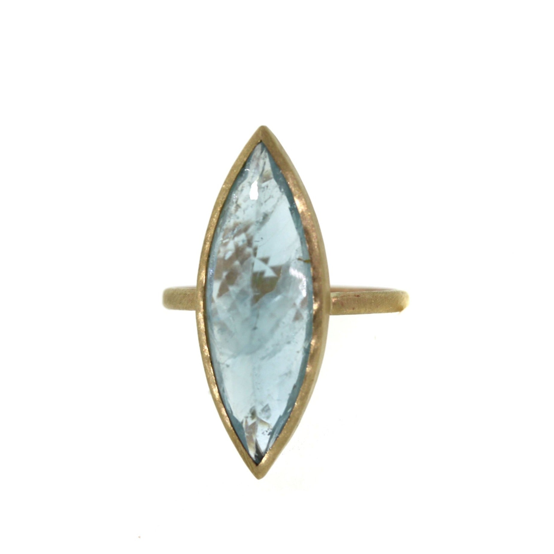 Marquise Aquamarine Ring