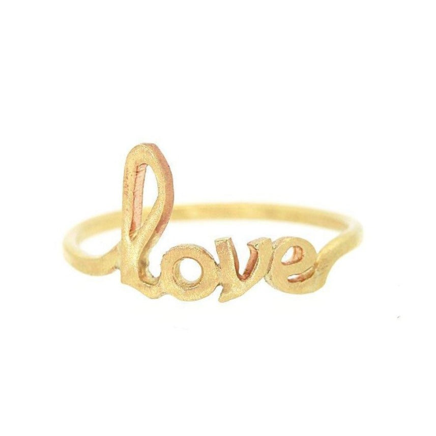 Gold Love Ring