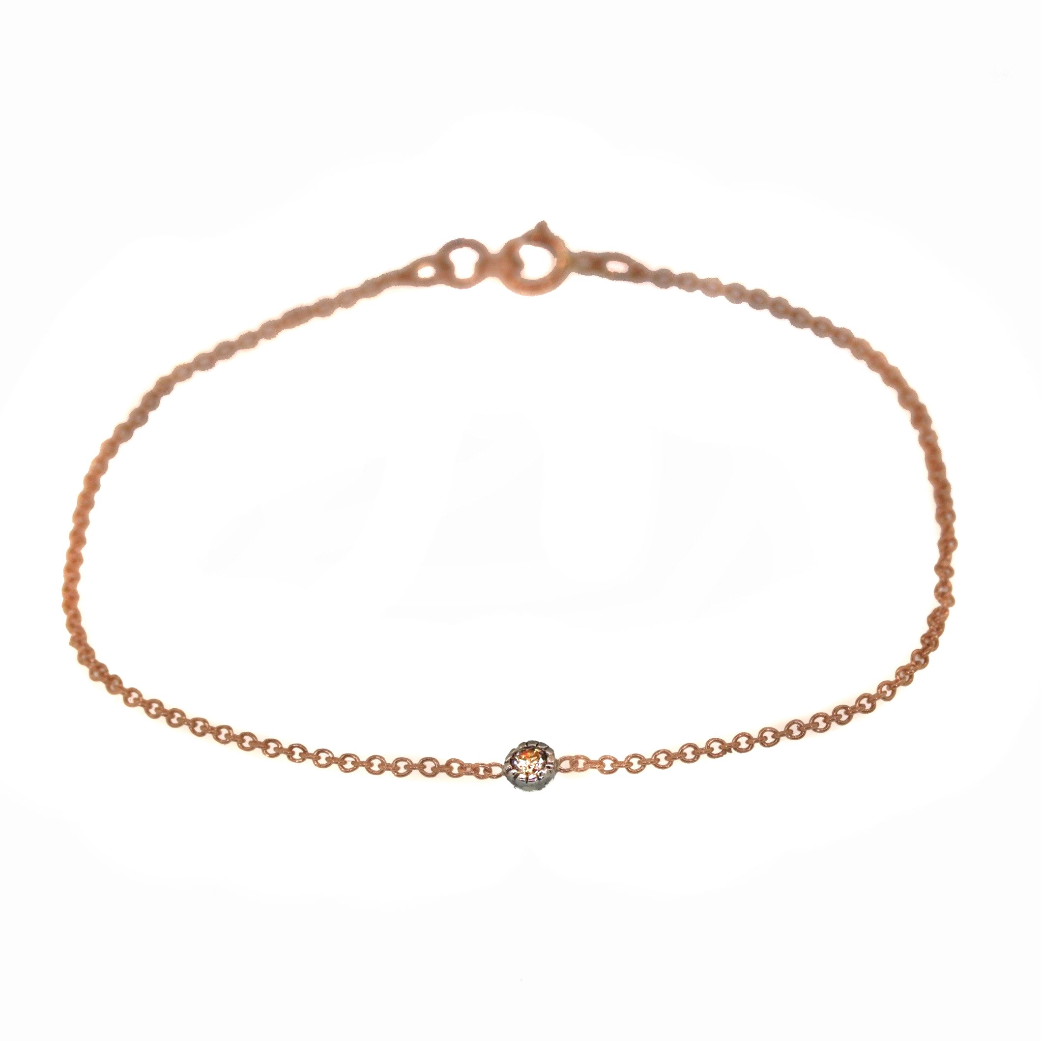 Dainty Rose Gold Diamond Bracelet