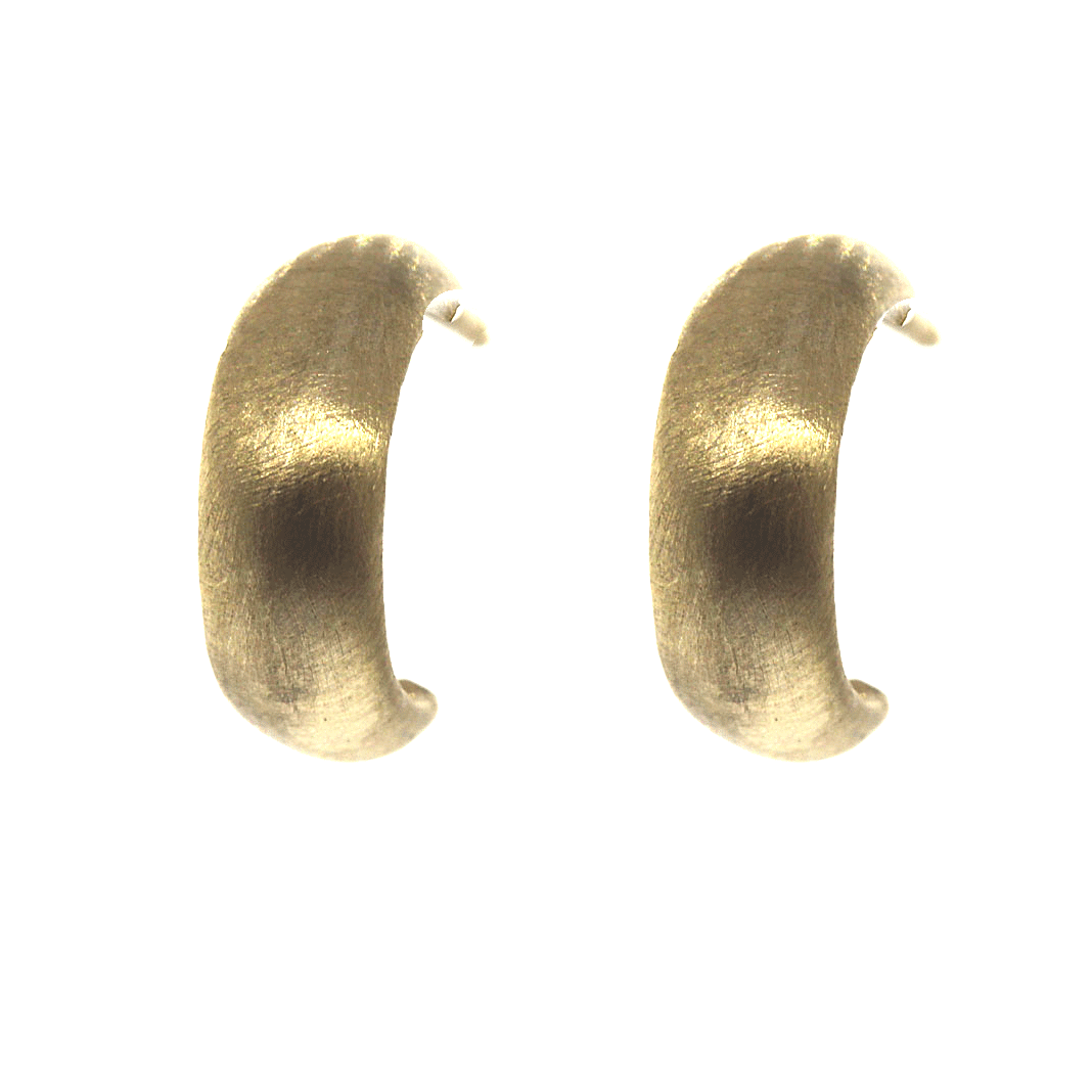 Gold Cuff Hoop Earrings -Rebecca Lankford Designs - Houston, TX