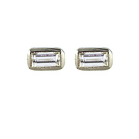 Diamond Baguette Stud Earrings