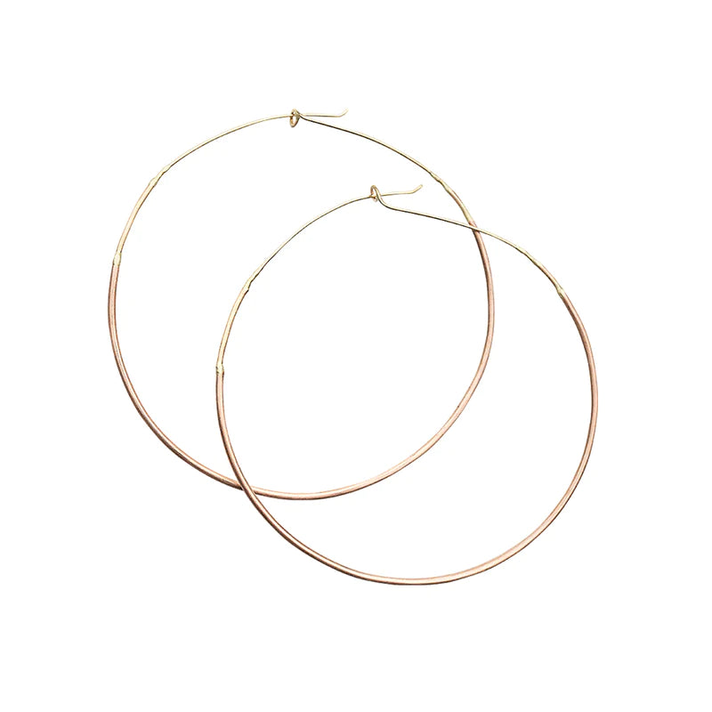 Large Ombre Gold Hoops