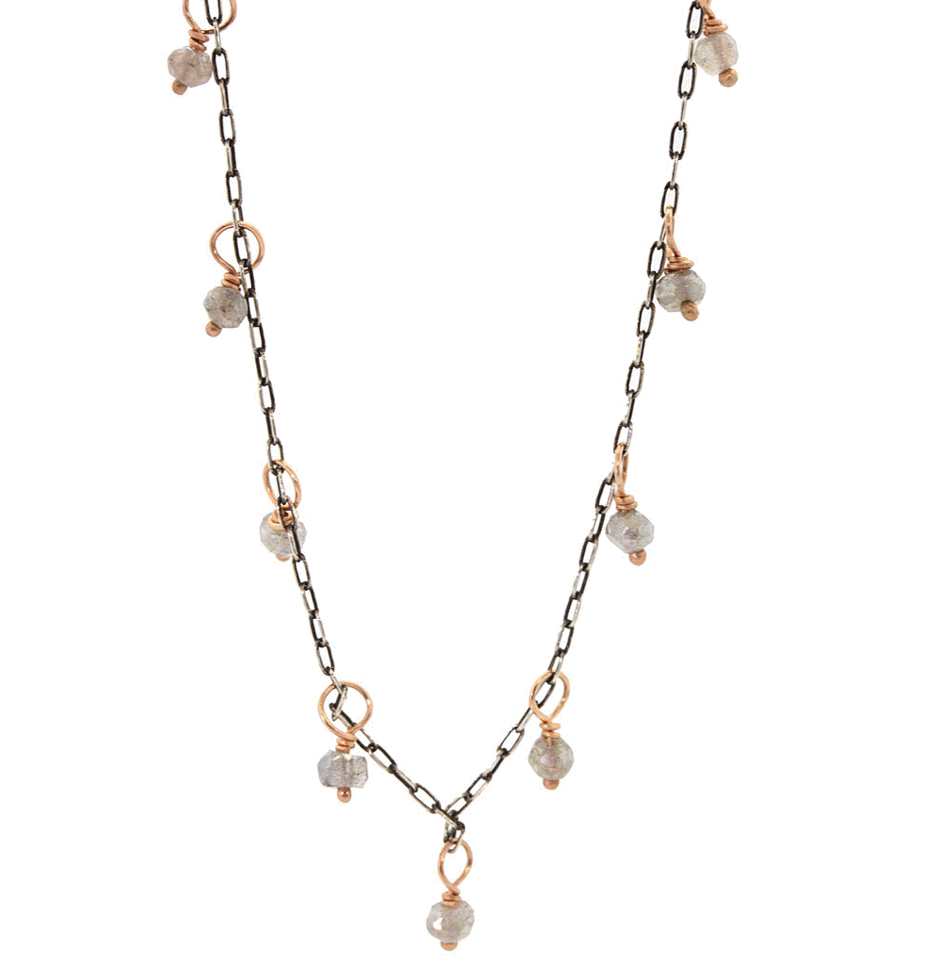 Gemstone Necklace - Handcrafted Labradorite Necklace - Rebecca Lankford Designs