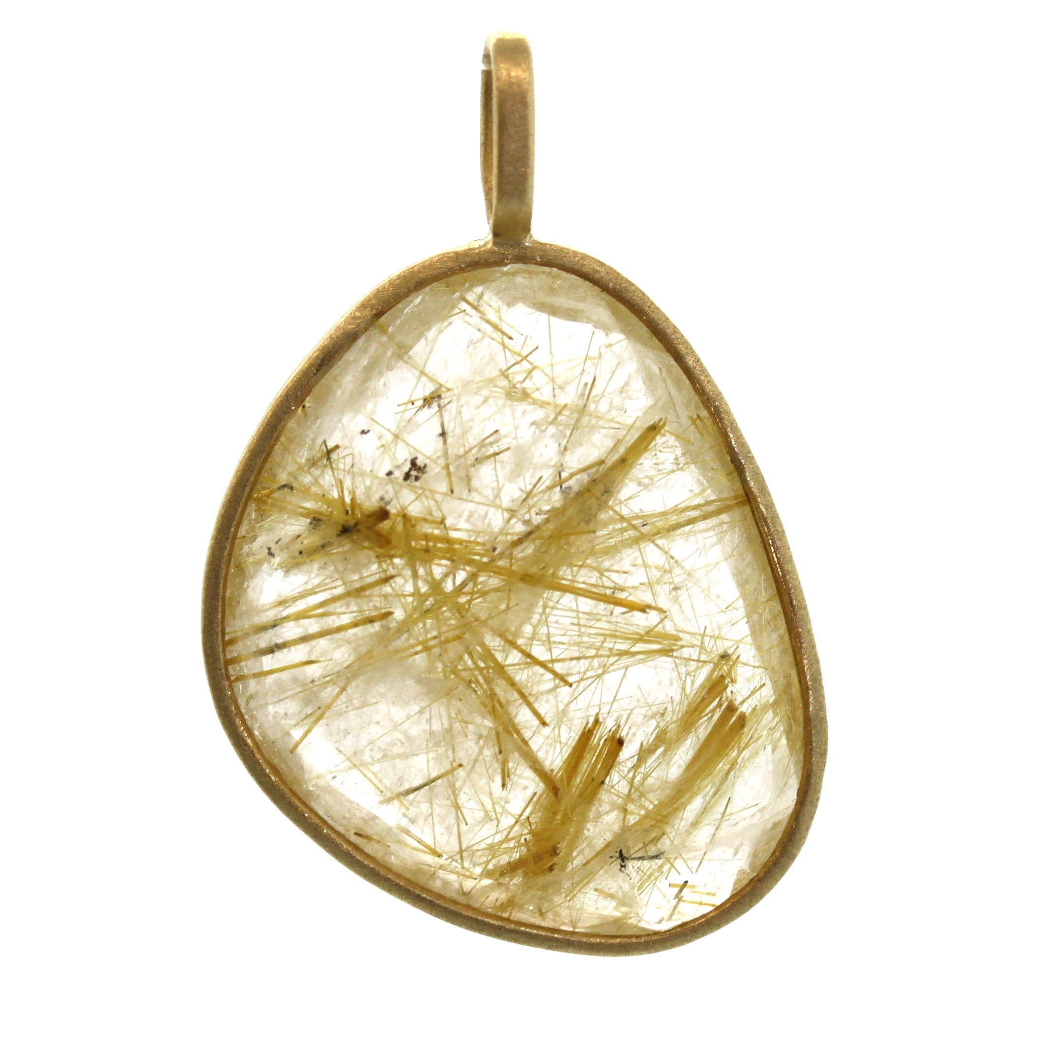 Rutilated Quartz Pendant - Rebecca Lankford Designs - Houston, TX