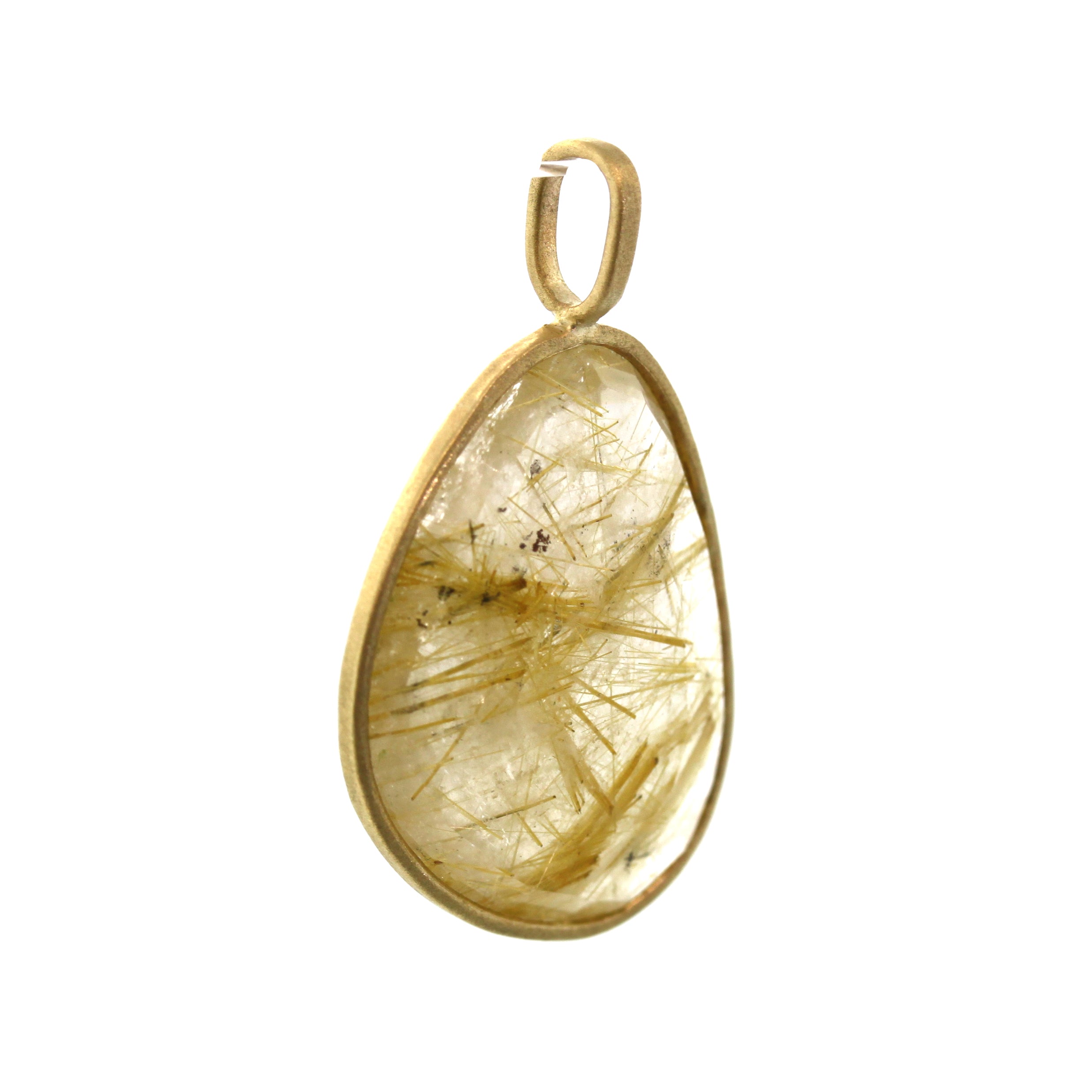 Rutilated Quartz Pendant  - Rebecca Lankford Designs - Houston, TX