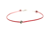 Red Cording Diamond Bracelet