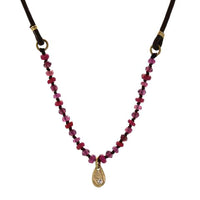Ruby and Diamond Teardrop Bohemian - Rebecca Lankford Designs - Houston, TX